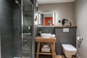 Bathroom - Wifi, view mountain, fitness, swimming pool, sauna, hammam, tv, ski locker, 20m², Flaine (Flaine)