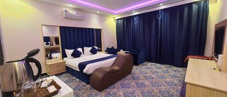 In-room safe, blackout curtains, iron/ironing board, free WiFi