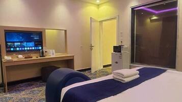 Coffres-forts dans les chambres, rideaux occultants