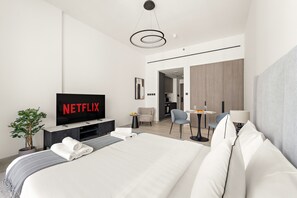 1 Schlafzimmer, Bügeleisen/Bügelbrett, kostenloses WLAN, Bettwäsche