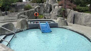 Indoor pool, outdoor pool