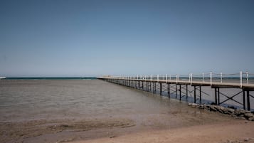 Private beach, beach bar