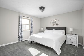 4 bedrooms, iron/ironing board, free WiFi, bed sheets