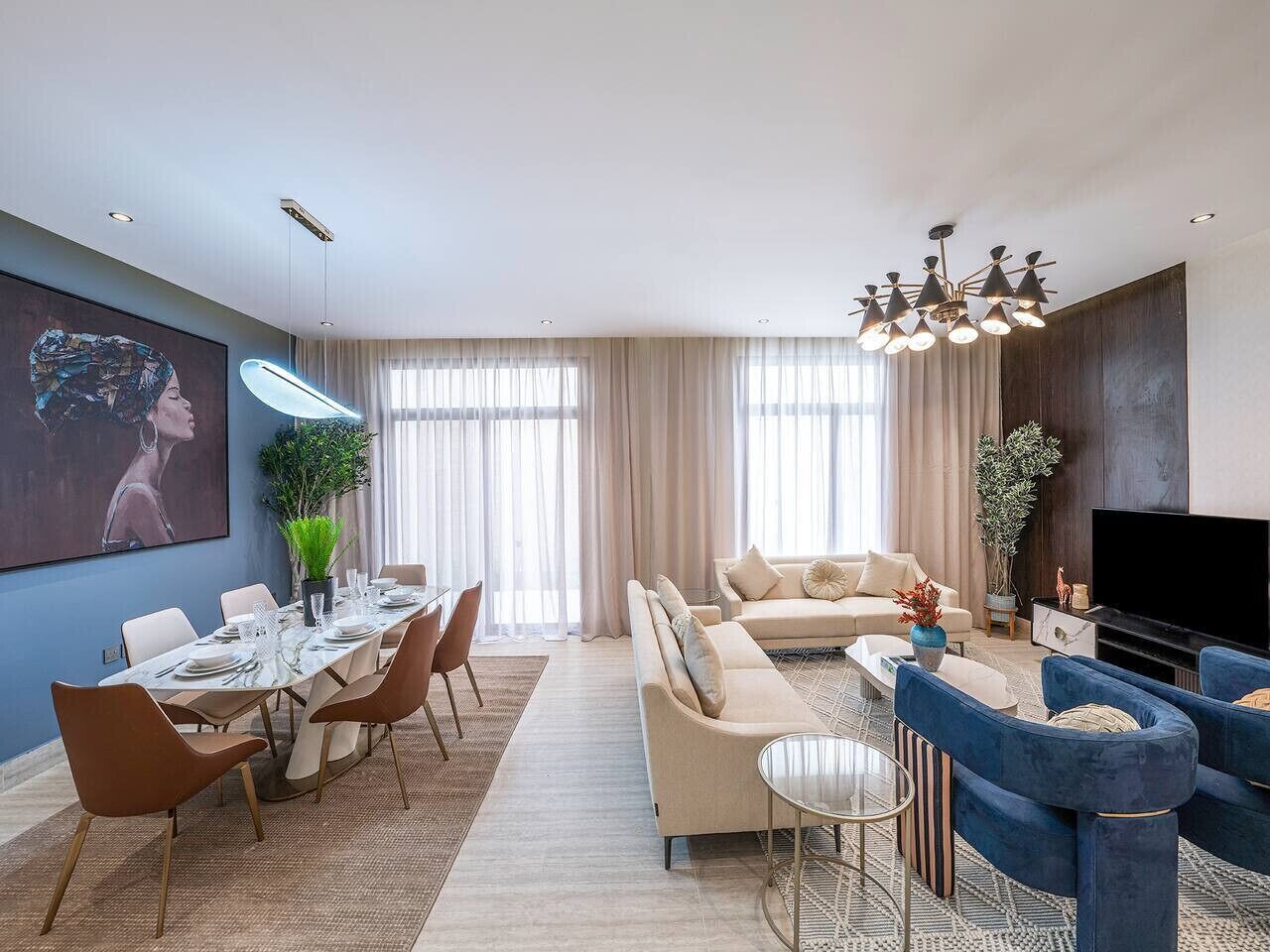 Comfort Apartment | Living area | Flat-screen TV