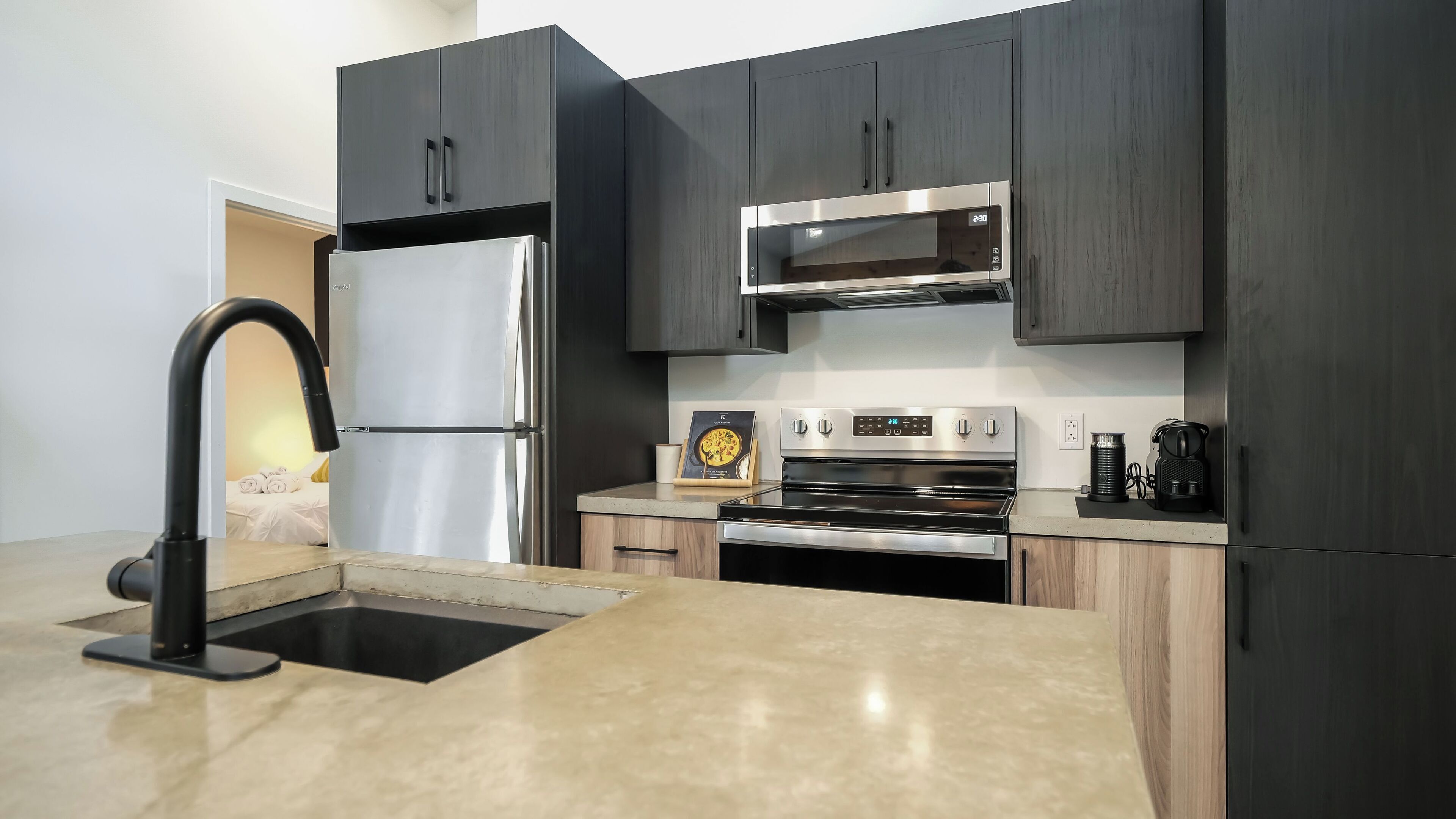 Microwave, oven, stovetop, dishwasher