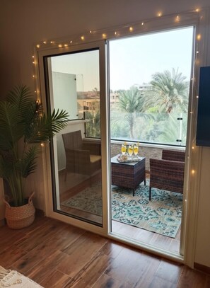 Executive Double Room, Terrace, Garden View | Terrace/patio - Zen Pyramids Luxury Villa (Giza)