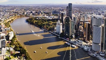 Appartement Design, vue fleuve | Vue de la chambre