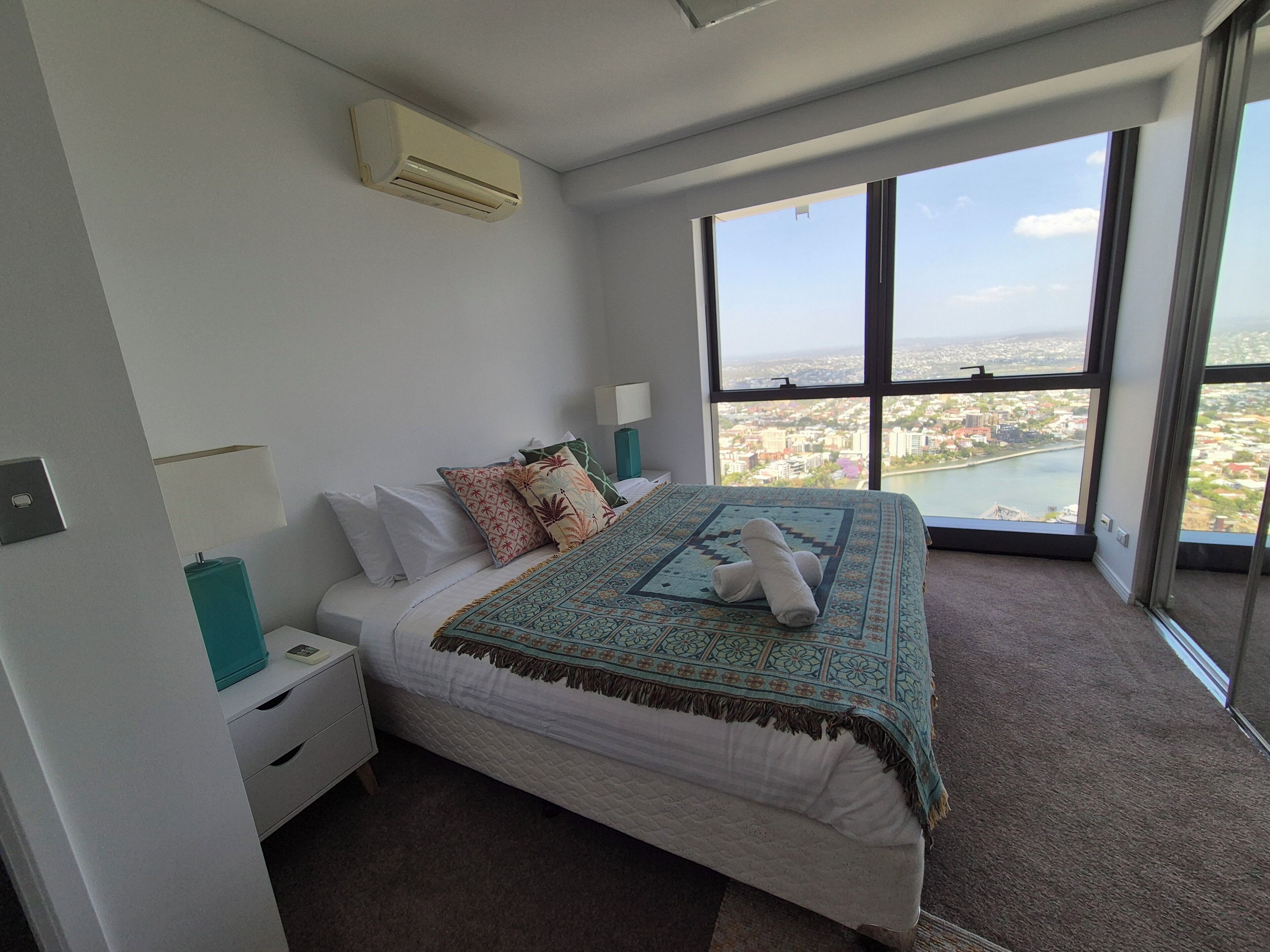 Design Apartment, River View | Blackout drapes, iron/ironing board, free WiFi