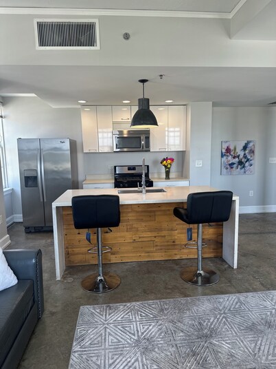 Modern Downtown Luxury Condo W/ City View, Gym & Theatre Near UAB + Restaurants