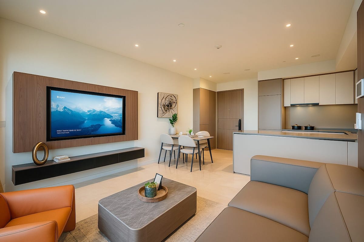 Classic-huoneisto, 2 makuuhuonetta, parveke, kaupunkinäköala | Allergiatestatut vuodevaatteet, minibaari, yksilöllisesti sisustettu