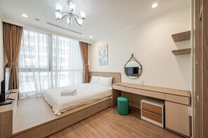 Appartement Ville, balcon, vue ville | Bureau, espace de travail pour ordinateur portable, Wi-Fi gratuit