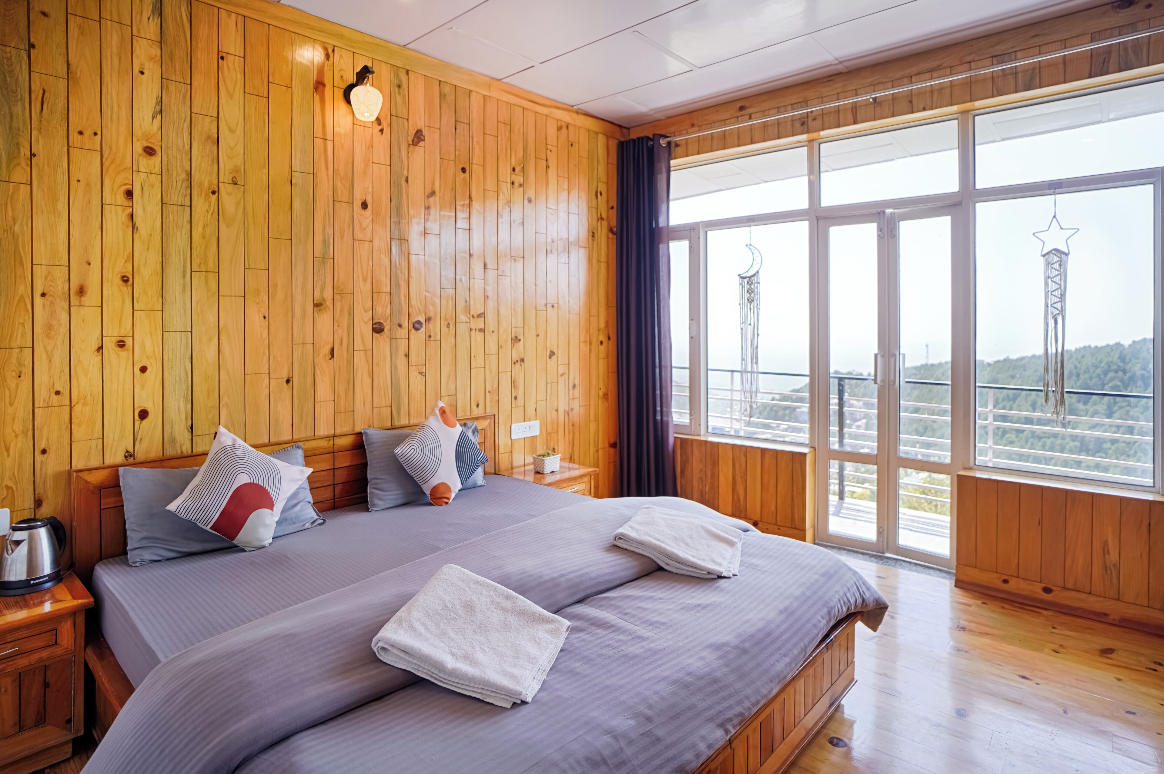 Superior-Doppelzimmer, Balkon, Bergblick | Kostenloses WLAN