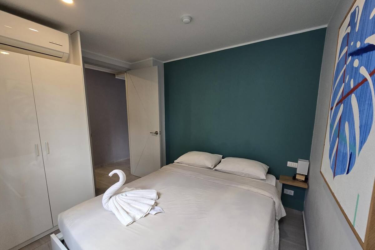 Apartamento | Cofres nos quartos, cortinas blackout, ferros/tábuas de passar roupa