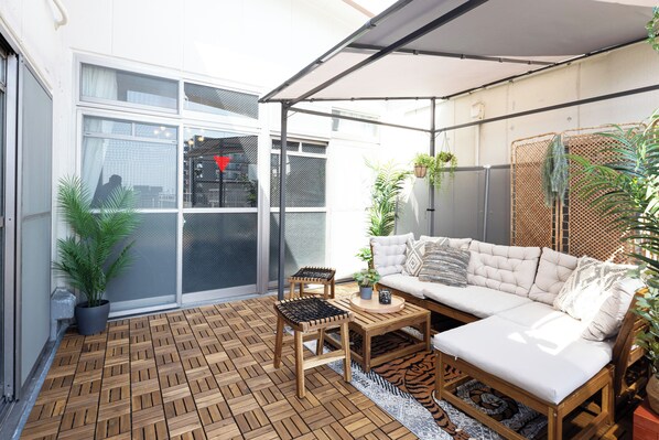 Penthouse Luxe, vue ville | Terrasse/Patio
