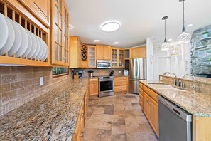 Microwave, oven, stovetop, dishwasher