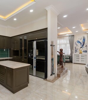Basic Villa, Private Pool | Shared kitchen