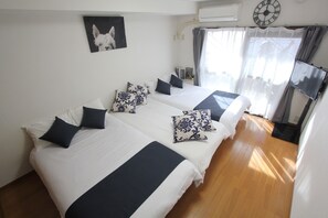 1 室のベッドルーム、ベッドシーツ