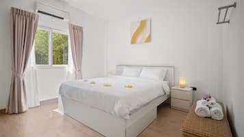 Family Double Room, Pool View | Laptop workspace, free WiFi