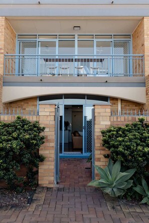 Exterior detail - Beachfront Getaway with Views, Pool & Tennis Court (Newcastle East)