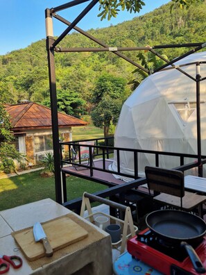 Room, 2 Bedrooms, Garden View | Outdoor dining - Room-dome & Treehouses for Family 2 Adul (Kaeng Krachan)