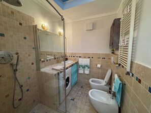 Shower, hair dryer, bidet - Cosy apartment for 6 people with A/C, WIFI, TV, terrace and pets allowed (Lucca)