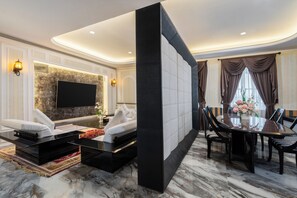 Quarto casal presidencial (Penthouse) | Opções para refeição no quarto