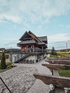 Terrace/patio - Nasza Chata- hottub, fireplace, kids-friendly, grill, workspace, free parking (Kacwin)