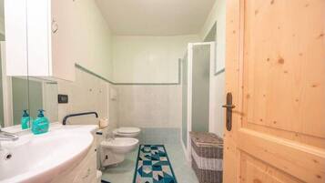 Dusche, Whirlpool, Haartrockner, Bidet