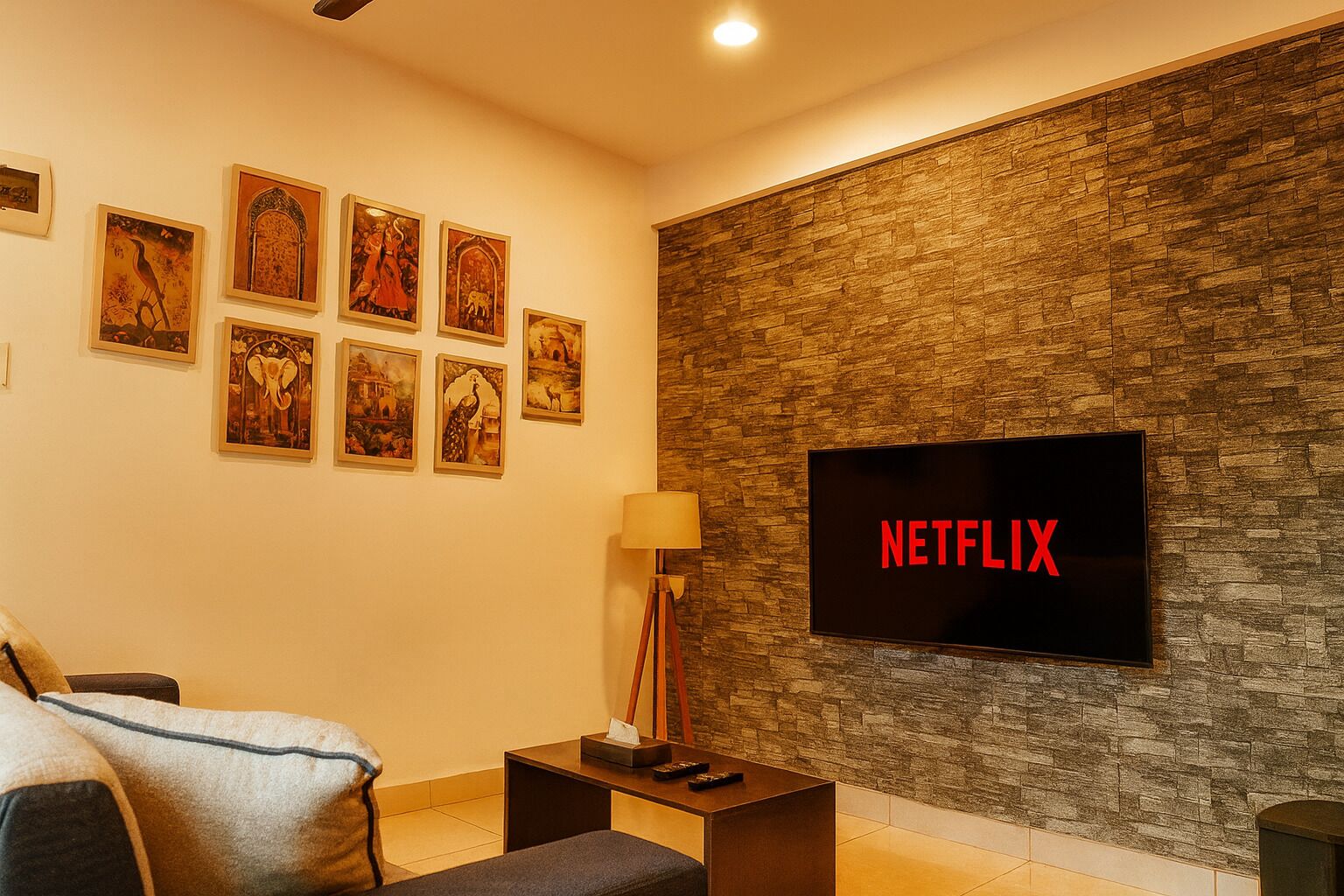 Familielejlighed - balkon - byudsigt | Opholdsområde