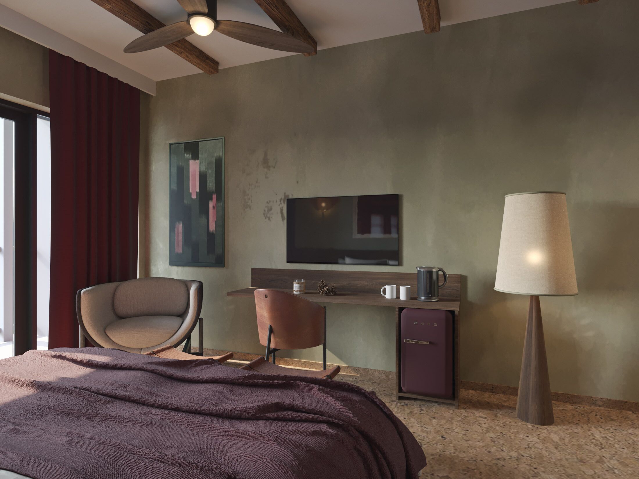 ห้องแฟมิลี่, ระเบียง, วิวภูเขา | Wi-Fi ฟรี