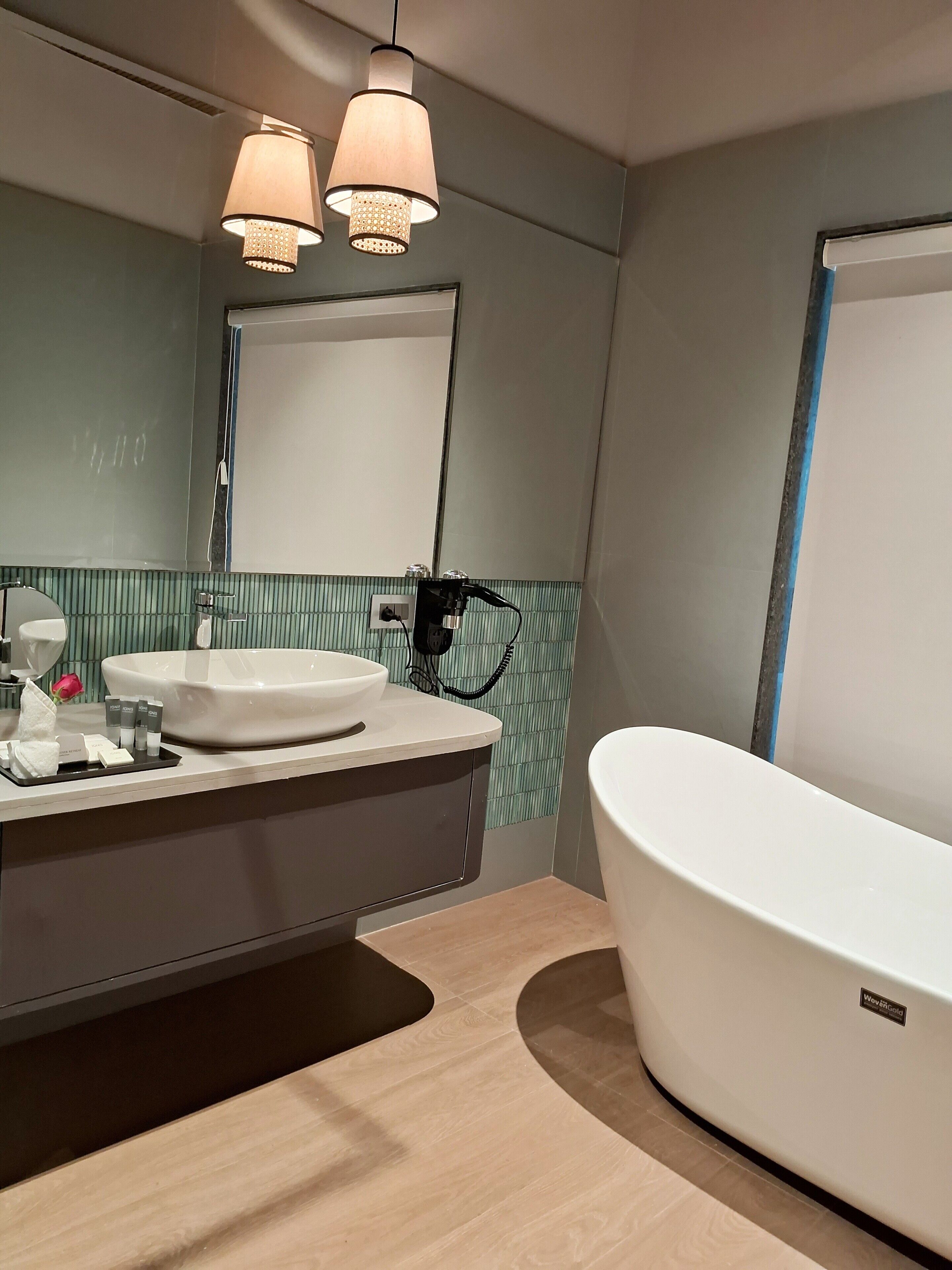 Suite Presidenziale, balcone | Bagno | Asciugacapelli, asciugamani, sapone, shampoo