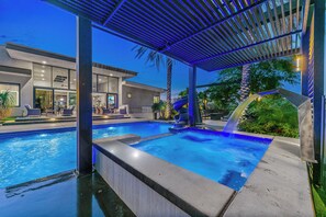 A heated pool