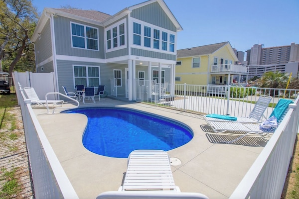Pool & Front of Sea Grass House