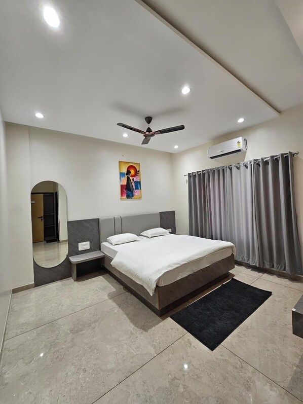Quarto luxo, vista para a cidade