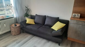 Smart-TV, Bücher, Stereoanlage