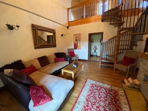 Smart TV, fireplace, DVD player, table football