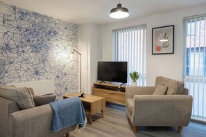 Apartment, 2 Bedrooms, Accessible, Patio | Living room | Books - Spacious Condo - Central Manchester - Piccadilly - Local Attractions - Parking (Manchester)