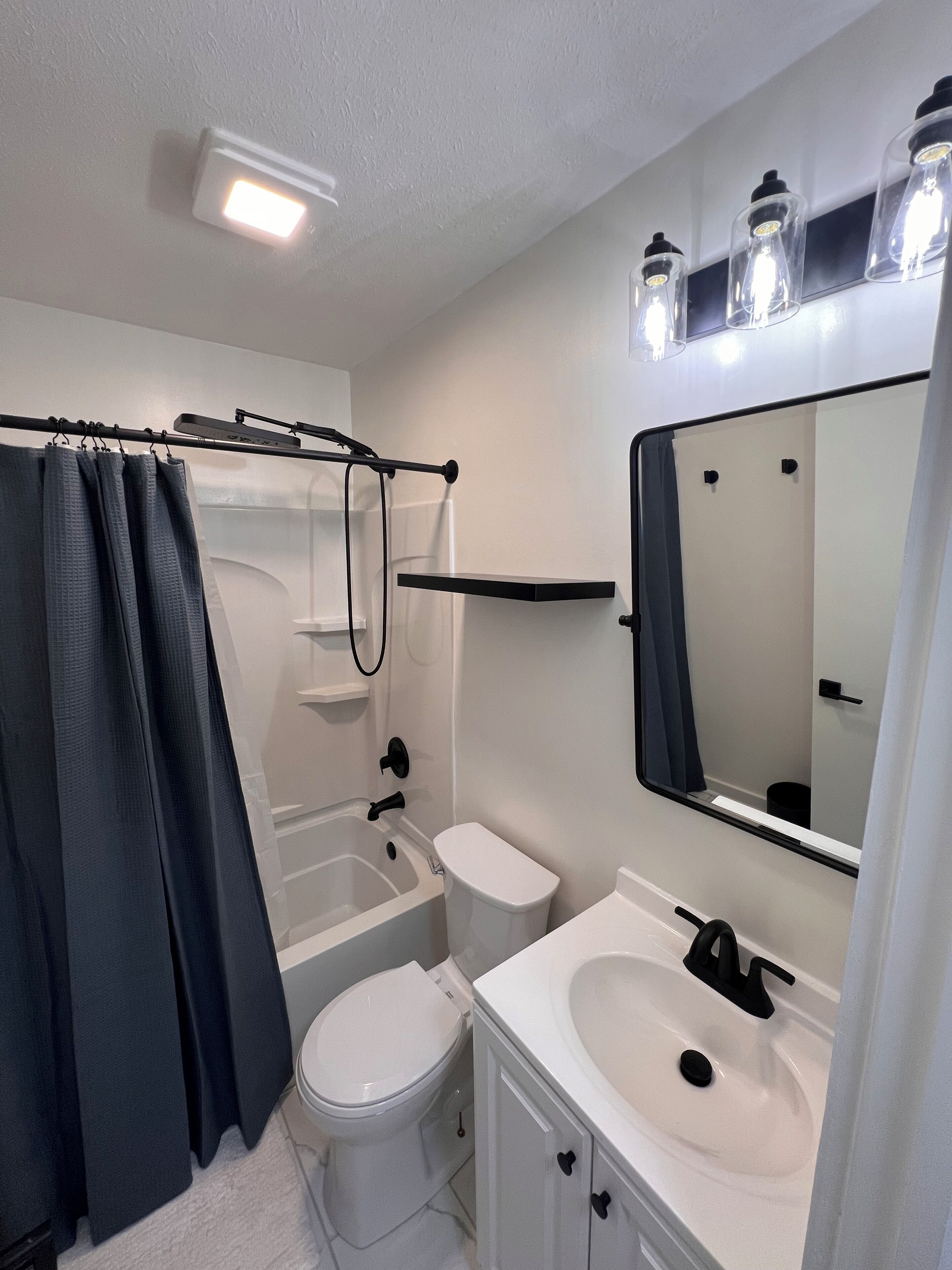 Shower, toilet paper
