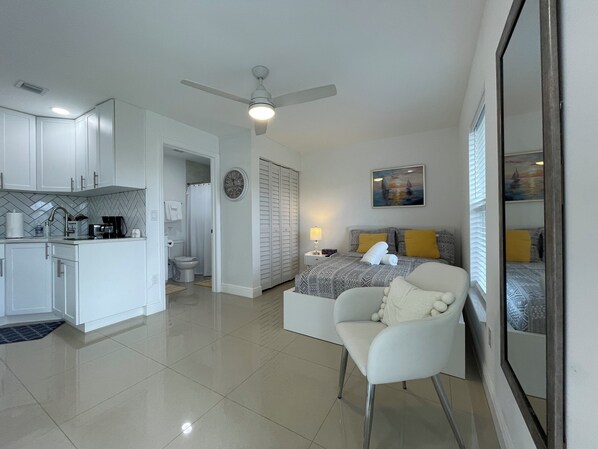 1 bedroom, iron/ironing board, travel crib, free WiFi