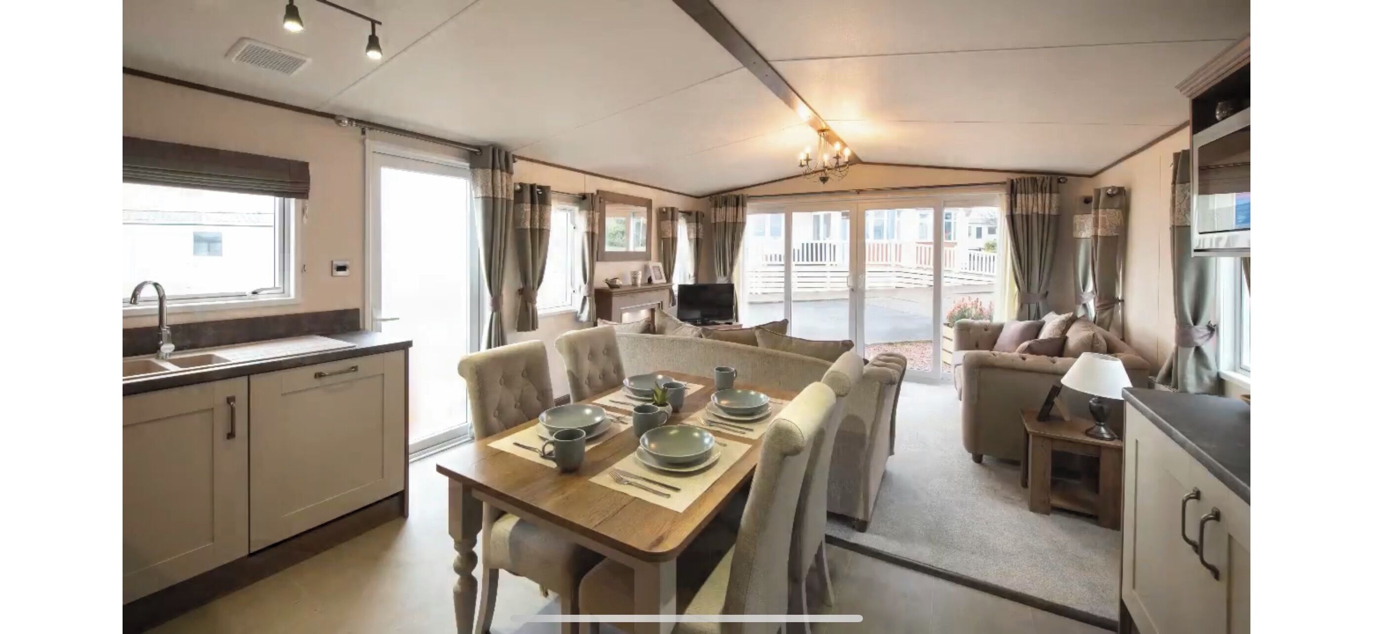 Smart TV, fireplace, video games, DVD player