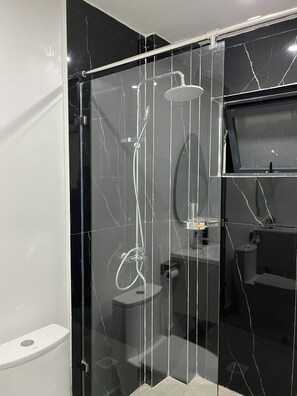 Towels, soap, toilet paper