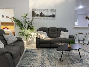 Living area - Casa de Sol • Elegant 5-BR Retreat Near Disney & Visions w/ Private Pool + Spa (Davenport)