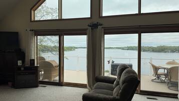 Smart TV, DVD player, books, video library