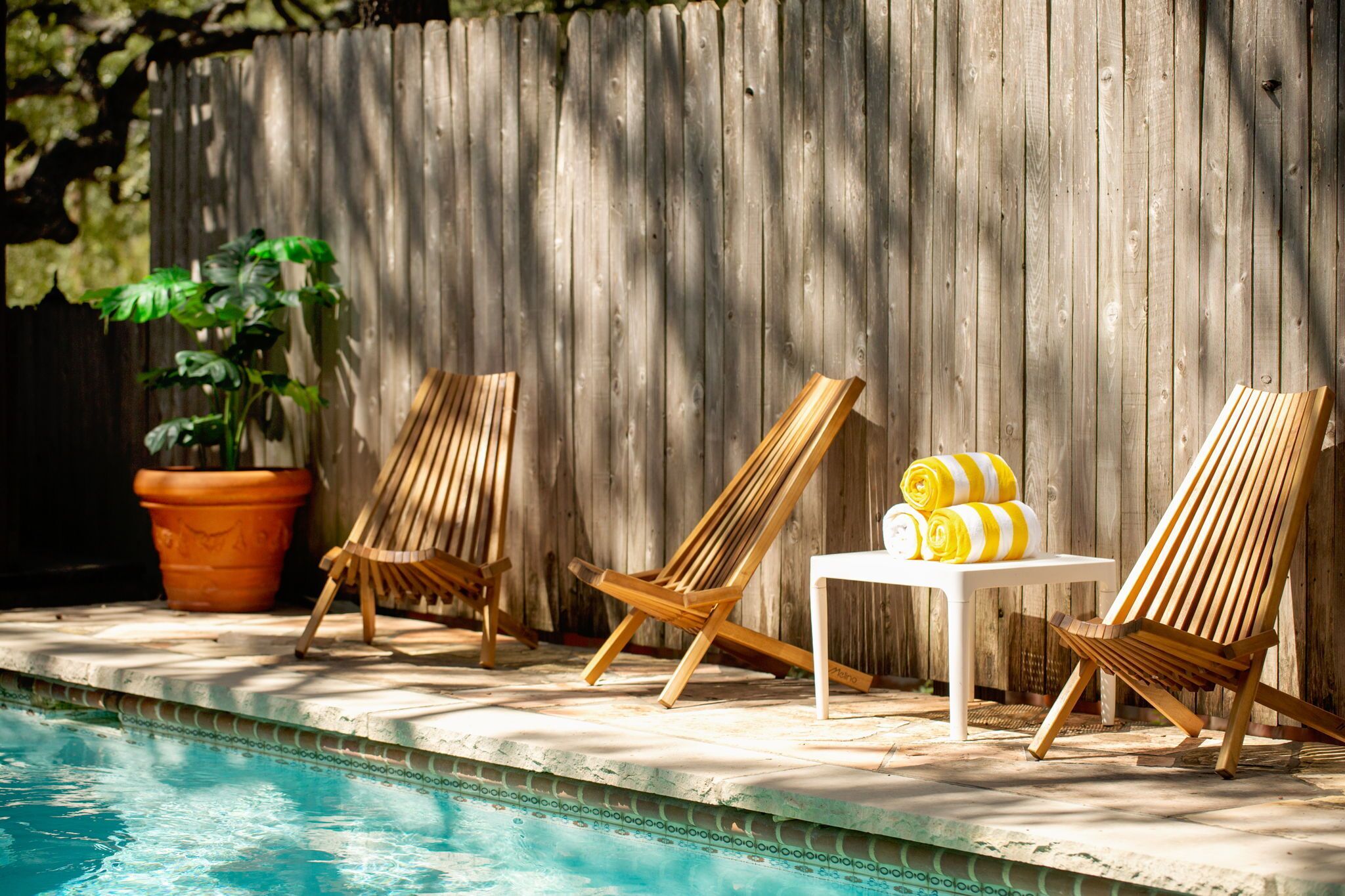 屋外プール、温水プール