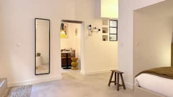 1 slaapkamer, een bureau, een strijkplank/strijkijzer, gratis wifi