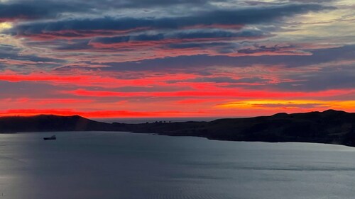 Stunning sunrises over Taiaroa Head