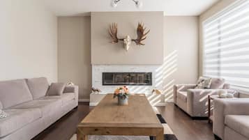 TV connectée, cheminée, jeux vidéo