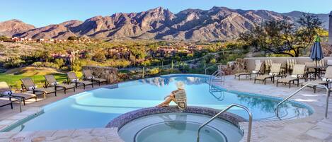 Udendørs pool, opvarmet pool