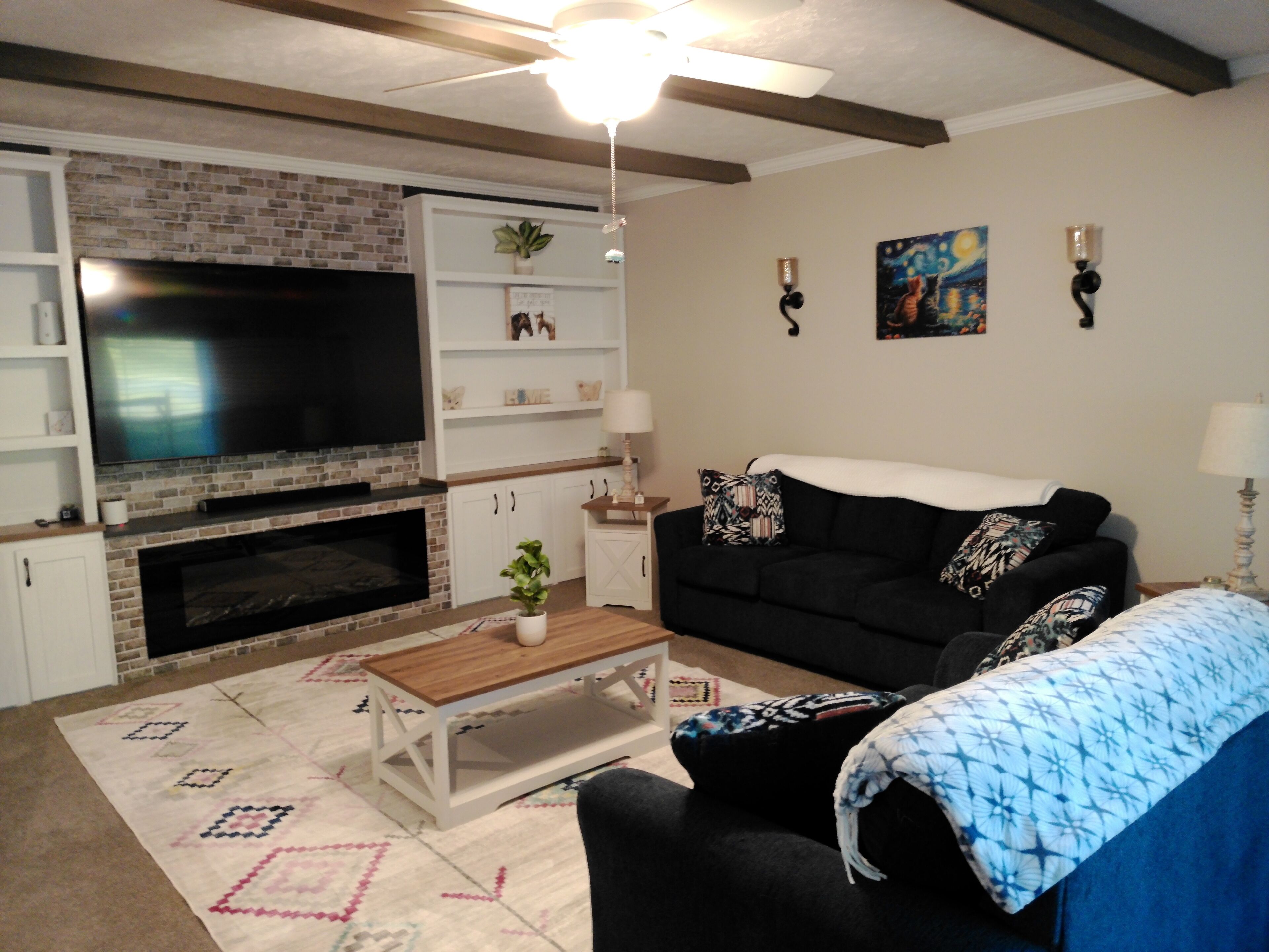 تلفزيون، مدفأة