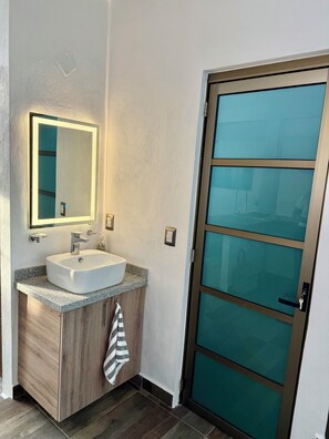 Towels, soap, toilet paper